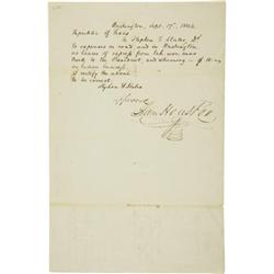 Sam Houston Document Signed