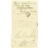 Image 1 : Sam Houston Treasury Warrant as President
