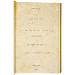 Journal of the Senate of the Republic of Texas;