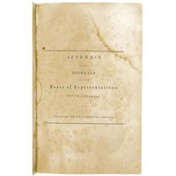 Appendix to the Journals of the House of Reps.