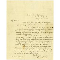 [John Tyler] Letter w/ Instructions on Texas