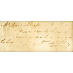 Moses Austin Autograph Note Signed