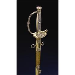 Magnificent Jeweled Ames Presentation Sword to