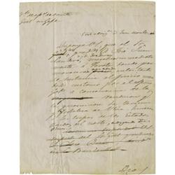 Santa Anna: Signed Battlefield Orders