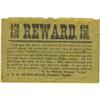 Image 1 : [BROADSIDE] $50 Reward Notice for the Return of