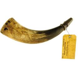 J. H. Waters, 1863 Texas Volunteers Powder Horn.