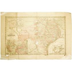 1867 Richardson's New Map of the State of Texas