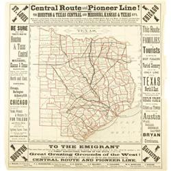 Railroad Map: "Central Route and Pioneer Line!: