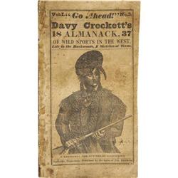 Davy Crockett's Almanac with Story of the Alamo