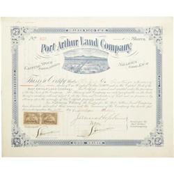 Port Arthur Land Company 10 Shares 1901.