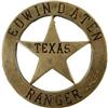 Image 1 : Texas Ranger Badge Presented to Edwin Dunlap