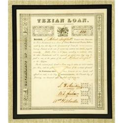 Stephen F. Austin Signed Texian Loan