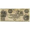 Image 1 : Mirabeau B. Lamar $20 Republic of Texas Note