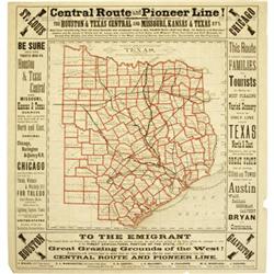 Railroad Map: "Central Route and Pioneer Line!: