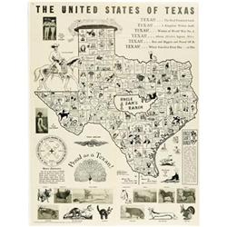 United States of Texas Map