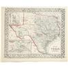Image 1 : 1872 Mitchell's "County Map of Texas" Map