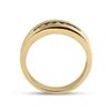 Image 3 : Mens Diamond Wedding Single Row Band Ring 1/4 Cttw 10kt Yellow Gold