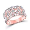 Image 1 : Diamond Right Hand Cocktail Ring 7/8 Cttw 14kt Rose Gold