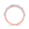 Image 3 : Diamond Right Hand Cocktail Ring 7/8 Cttw 14kt Rose Gold