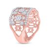 Image 4 : Diamond Right Hand Cocktail Ring 7/8 Cttw 14kt Rose Gold