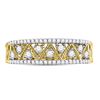 Image 2 : Diamond Zigzag Band Ring 1/3 Cttw 10kt Yellow Gold