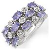 Image 1 : FINE 2.20ctw ACA CERTIFIED DIAMOND & TANZANITE RING