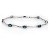 Image 1 : FINE 5.02ctw ACA CERTIFIED DIAMOND & SAPPHIRE BRACELET
