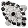 Image 1 : FINE 2.0ctw ACA CERTIFIED WHITE & BLACK DIAMOND RING