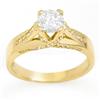 Image 1 : SOLITAIRE 1.18ctw ACA CERTIFIED DIAMOND RING 14KT GOLD