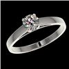 Image 2 : 0.50 ctw Certified Quality Diamond Engagment Ring 10k White Gold - REF-37N6F