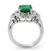 Image 2 : 2.75 ctw Emerald & Diamond Ring 18k White Gold - REF-89H3R