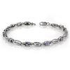 Image 1 : 2.0 ctw Tanzanite Bracelet 10k White Gold - REF-32A2N