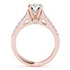 Image 2 : 0.75 ctw Certified VS/SI Diamond Solitaire Ring 14k Rose Gold - REF-53A2N