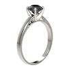 Image 3 : 1.08 ctw Fancy Black Diamond Solitaire Engagment Ring 10k White Gold - REF-23H9R