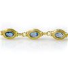 Image 2 : 6.50 ctw Blue Topaz Bracelet 10k Yellow Gold - REF-28M4G