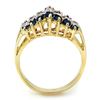 Image 2 : 1.02 ctw Blue Sapphire & Diamond Ring 10k Yellow Gold - REF-23W2H