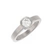 Image 3 : 0.50 ctw Diamond Ring 18K White Gold - REF-157N3F