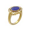Image 1 : 4.54 ctw Sapphire & Diamond Ring 18K Yellow Gold - REF-154W5H