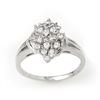 Image 1 : 0.25 ctw Certified VS/SI Diamond Ring 18k White Gold - REF-31M2G