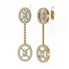 Image 3 : 2 ctw Diamond Designer Earrings 18K Yellow Gold - REF-241W3H