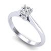Image 1 : 0.4 ctw VS/SI Diamond Solitaire Art Deco Ring 18k White Gold - REF-57M3G