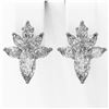 Image 2 : 1.75 ctw Marquise Cut Diamond Designer Earrings 18K White Gold - REF-168X8A