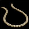 Image 2 : 26.11 ctw Marquise Cut Diamond Micro Pave Necklace 18K Yellow Gold - REF-2240A2N