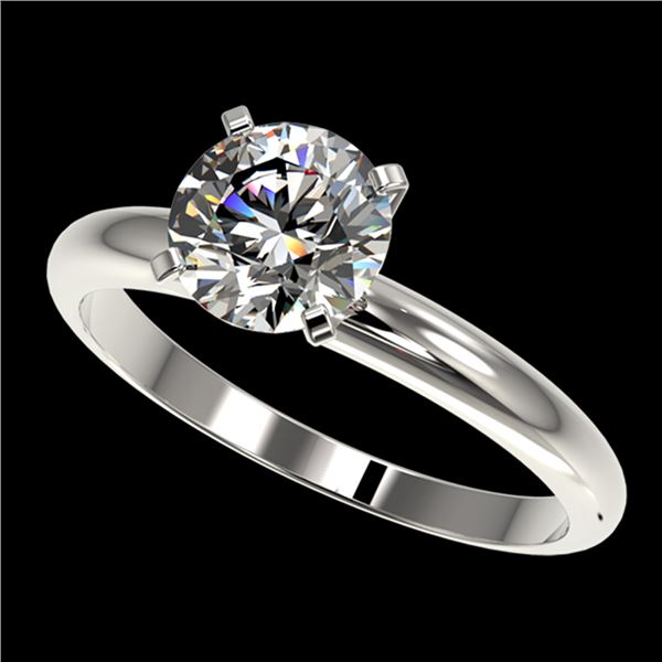 1.55 ctw Certified Quality Diamond Engagment Ring 10k White Gold - REF-271A8N