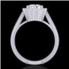 Image 1 : 1.33 ctw VS/SI Diamond Solitaire Art Deco Ring 18k White Gold - REF-418M2G