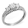 Image 1 : FAMOUS!! ACA 0.50ctw THREE-STONE DIAMOND RING 14KT GOLD
