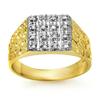 Image 1 : OVERSTOCK .25ctw CERTIFIED DIAMOND MEN'S RING GOLD