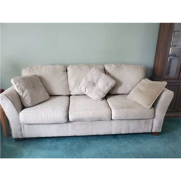 Off- White Couch with Pillows