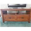 Image 2 : Wood TV Stand with Matching Side Table