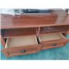 Image 3 : Wood TV Stand with Matching Side Table